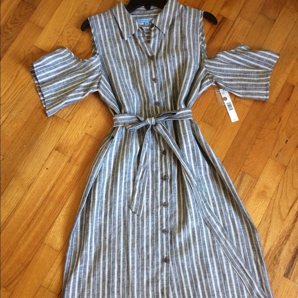 Antonio Melani  Linen Striped Dress